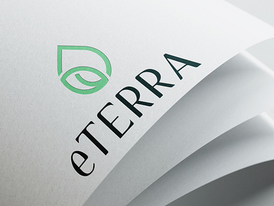 eTERRA- A logo for Essential Oils Company. app branding design graphic design illustration logo typography ui ux vector