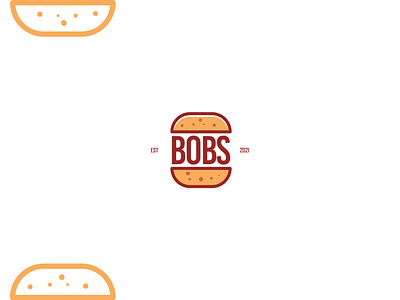 BOBS Burger - The logo for a fast food company app app logo branding burger burger logo cheese design fast food food graphic design icon illustration line art logo logo logo design minimal minimalist logo restaurant logo typography vector