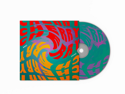CHERRY ALBUM album cover design graphic design typogaphy