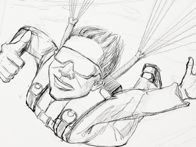 Parachute - Practice for App Icon sketch