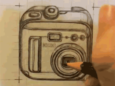 Drawing Camera App Icon app gif icon sketches