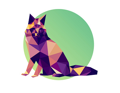 Foxy animals animals illustrated desert design fox foxy illustration lowpoly lowpolyart polygon vector