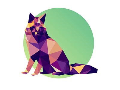 Foxy animals animals illustrated desert design fox foxy illustration lowpoly lowpolyart polygon vector