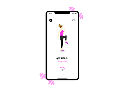 Challenge #014 - Countdown app daily ui dailyui dailyui 014 gym illustration minimal ui uidaily uidailychallenge ux