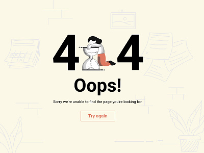 404 Page branding dailyuichallenge ui ui design ux web website