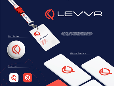 Levvr logo logo logo design modern startup technology