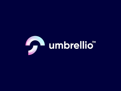 umbrellio design logo logo design startup technology umbrella