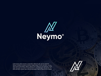 Neymo crypto cryptocurrency logo logo design logodesign modern payment technology