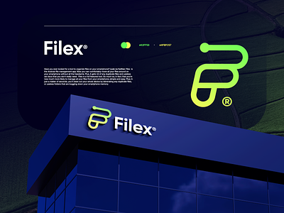 Filex - F logo concept branding f f logo f-logo gradient logo logo design logodesign modern software startup technology ui
