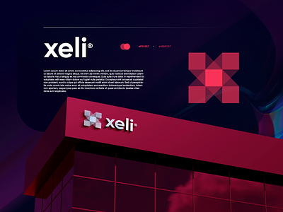 Xeli - X logo concept branding design gradient logo logo design logodesign modern technology ui