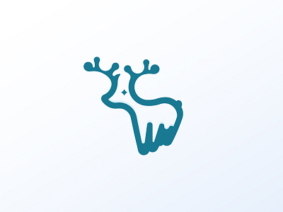 Reindeer animal logo logo design reindeer