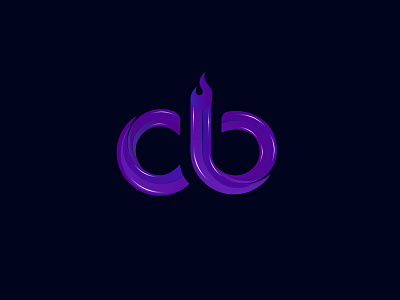 CB b c logo logo design logos purple