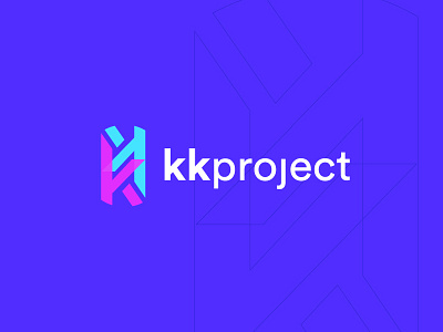 kkproject k letter logo logo design