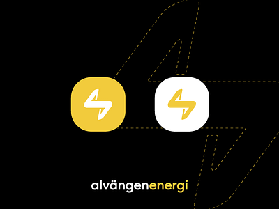 Av Energi energi lightning logo logo design