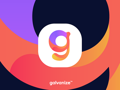 Galvanize (G letter) gradient logo logo design modern technology