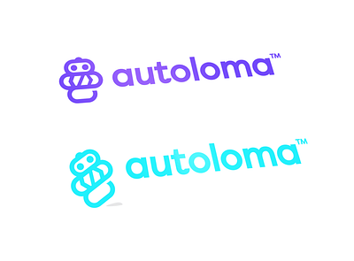 Autoloma blue logo logo design technology web apps web design