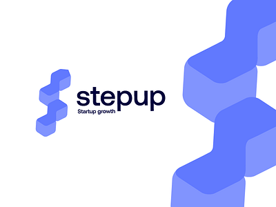 StepUp arrow blue design growth logo logo design logodesign modern startup technology