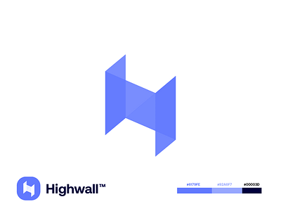 Highwall - H logo