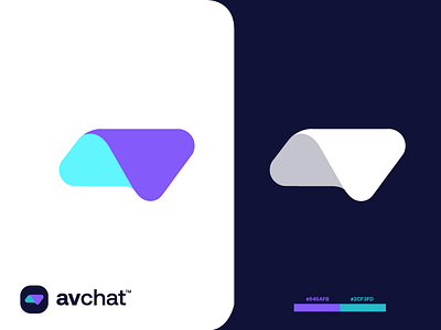 avchat chat chat app chatting logo logo design