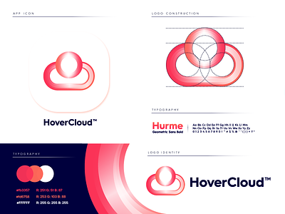 HoverCloud™️ cloud design hoverboard logo logo design logodesign modern startup technology