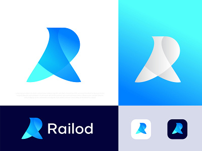 Railod Modern Logo । R logo । R letter mark abstract app icon best logo designer portfolio brand identity design branding business corporate creative logo gradient illustration logo logo designer logo icon symbol logo mark logotype modern logo r r logo technology typography