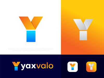 Modern Y letter logo yaxvalo । v logo