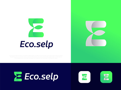 E letter logo। Eco selp Logo