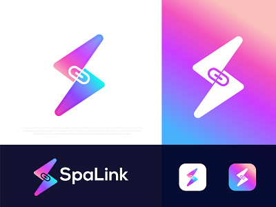 Modern Colorful S letter logo for SpaLink