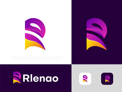 Rlephant modern logo abstract app icon app icon corporate brand identity branding business gradient logo logo agency logo design logo designer logo mark logotype modern modern logo n o p q r s t u v w x y z r symbol technology typography