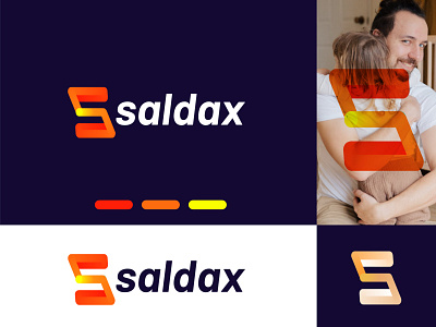 Saldax modern branding logo abstract brand identity branding design illustration logo logo agency logo designer logotype s logo typography