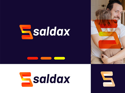 Saldax modern branding logo