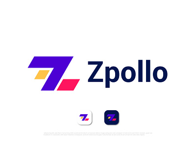 Modern minimal z letter logo design