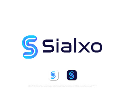 Modern S letter logo design for sialxo abstract brand identity branding design logo logo designer logotype s logo s mark typography