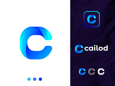 Abstract C letter logo abstract agency app icon brand identity branding business c letter mark c logo colorful company design gradient illustration logo logo designer logotype modern startup typography