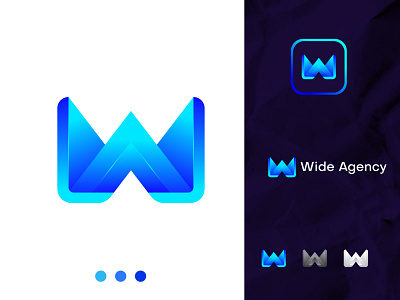 W+A modern logo design