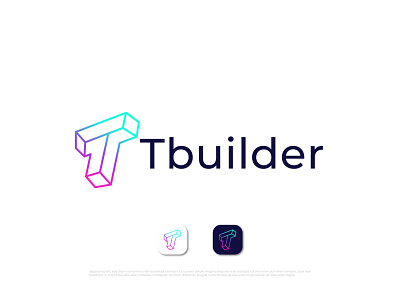 T logo design concept for Tbuilder