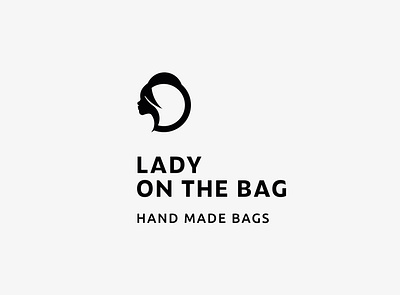 LOTB bag black branding clean identity illustration illustrator lady lep1ej logo minimal symbol vector