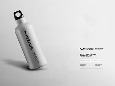 MS13 Studio - Branding #1 bottle brand branding clean fitness identity lep1ej logo minimal packaging sport studio workout