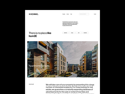 HOM2E - Website (full project on behance) architecture brand corporate ui uxui web design website website design