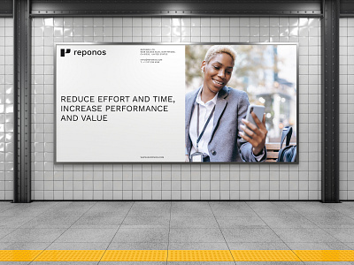 Reponos - Branding on Behance add advertisment banner billboard brand design branding commercial logo