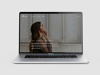 Fi-nest - Web design finance hero laptop responsive rwd ui user interface web design website