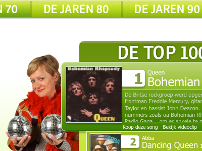 'De top 100 week' on JOEfm joe joefm list radiostatio top100 ui