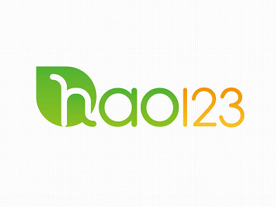 Logo green hao123 logo yellow