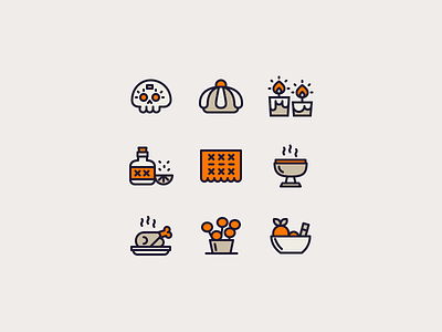 Día de Muertos Icons