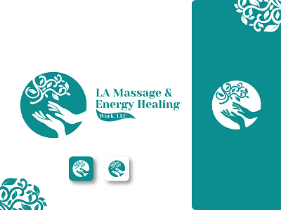 Logo and brand identity design for "LA Massage therapy"