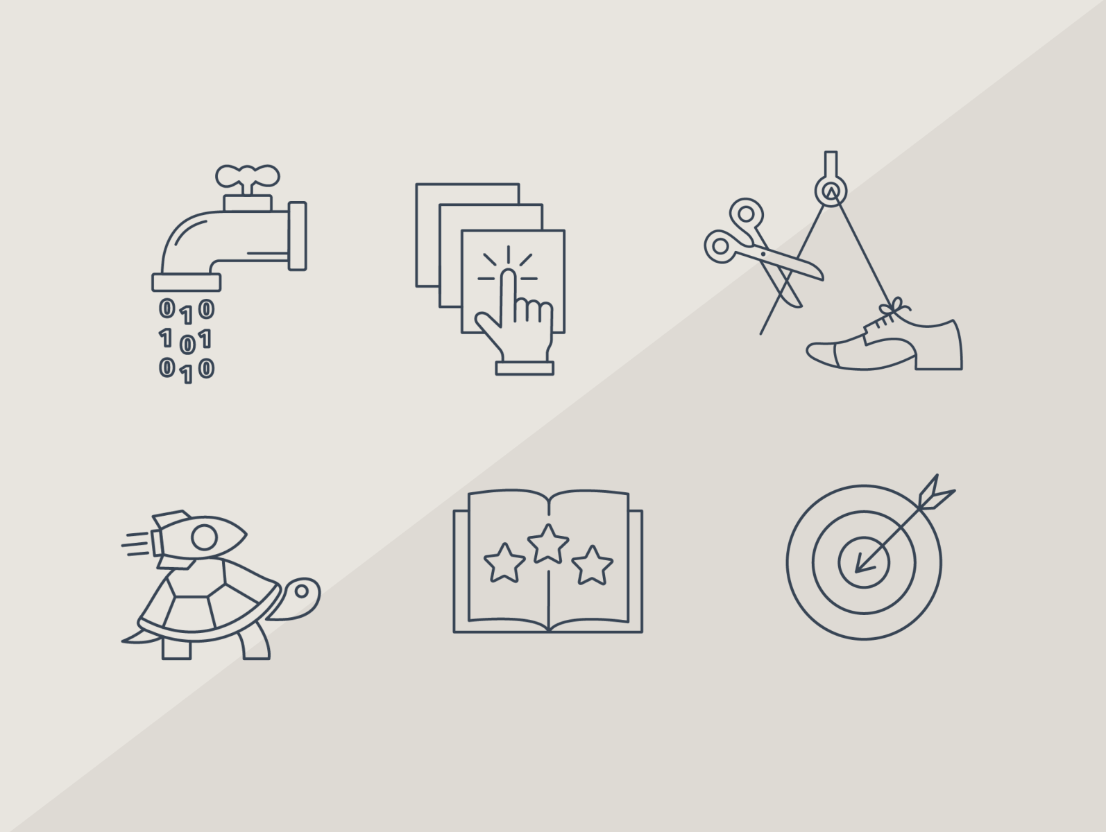 Icons 1-6 Based On The 10x Programmer Myths Blog Post By Alex Teschel ...