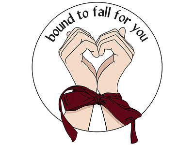 Bound to fall for you design design typography