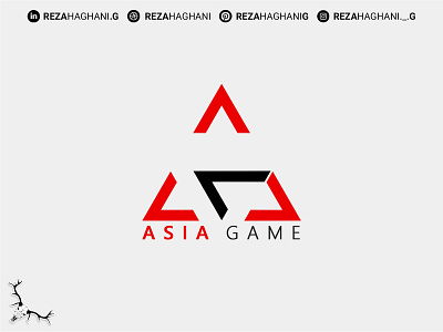 Asia Game Logo | لوگو آسیا گیم asiagame design game server graphic design logo reza haghani g team