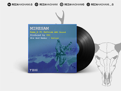 Miresam Music Cover | کاور آهنگ میرسم design graphic design hiphop music cover rap reza haghani g roond same a sefrism