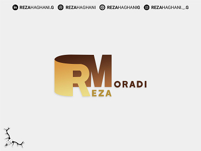 Reza Moradi Personal Logo | لوگو شخصی رضا مرادی branding design dtdesing graphic design logo reza haghani g reza moradi